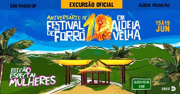Excursão São Paulo Para o Festival de Aldeia Velha Ed. Mulheres