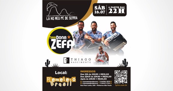 Trio Dona Zefa e Dj Thiago Nascimento no Remelexo Brasil16072022